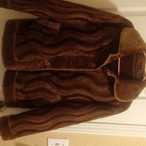 Faux fur Brown Coat